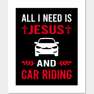 I Need Jesus And Car Riding Posters and Art